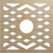 Ekena Millwork Chevron Wood Fretwork Pierced Ceiling Medallion, Hickory, 38"OD x 9 7/8"ID x 3/8"T CMWP38X38X0375CHHI - alternate 1